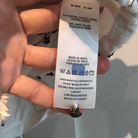 Anthropologie linen embroidered tank - Picture 11 of 14